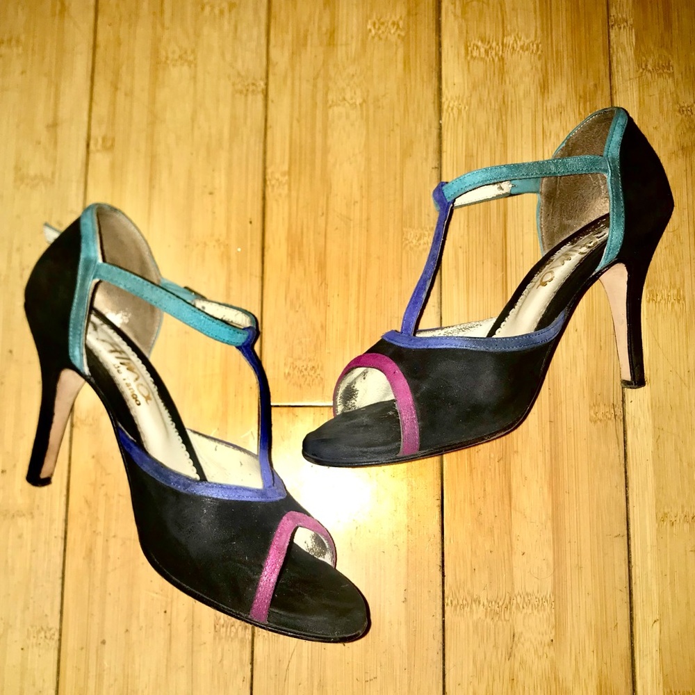 Alma Tango Fête MardiGras Argentina Suede Stilettos